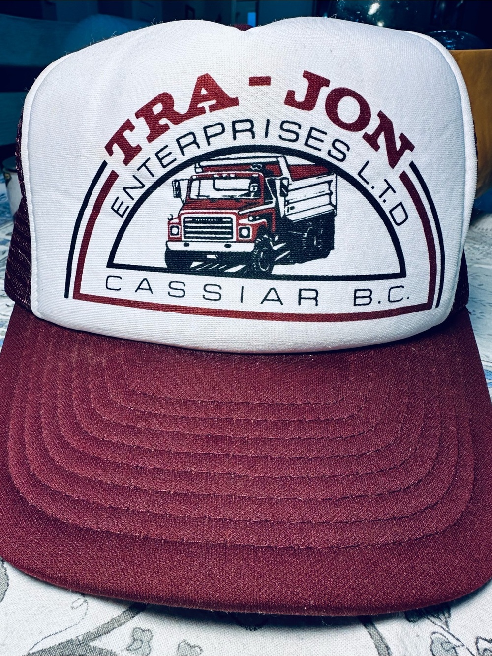 VTG NOS 80s Wilson Trucker Hat Cassiar BC Ghost Town TraJon Snapback RARE Mining